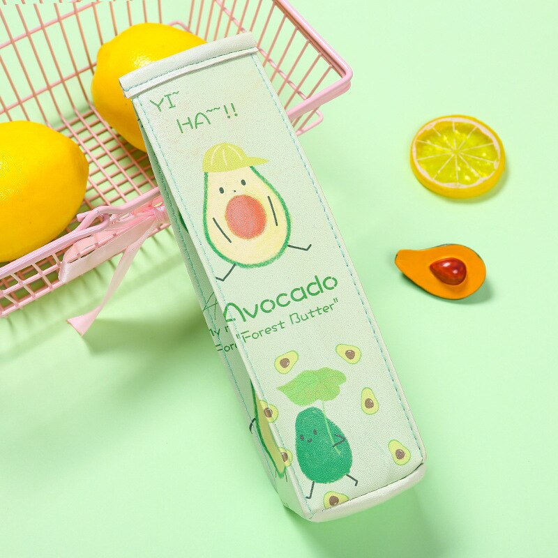 Avocado Originality Travel Milk Box Pencil Case Stationery Storage Bag Escalar Papelaria Escolar School Supplies