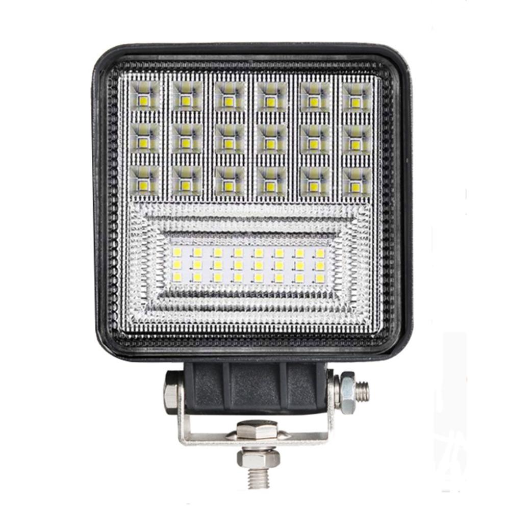 Car led square 126w work light auxiliary truck off-road motorcycle maintenance spotlight bright durable lights