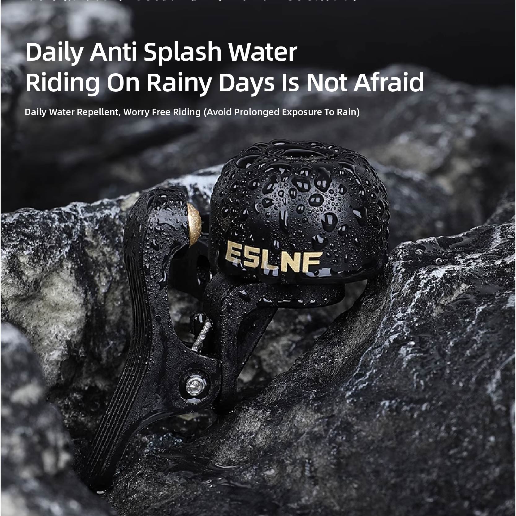 ESLNF-timbre para bicicleta de montaña y carretera para niños, campana de advertencia duradera Retro de alto volumen, resistente al agua, accesorios para montar