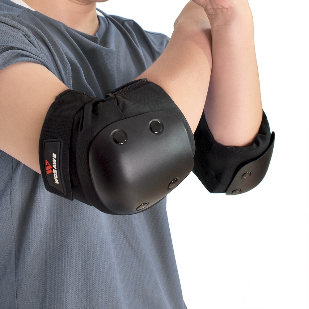 WOSAWE Youth Skateboard rodilleras, protectores de codo para muñeca, Protector de muñeca para bicicleta de Cross 3 en 1, conjunto de equipo de protección para patinaje sobre ruedas: elbow pads