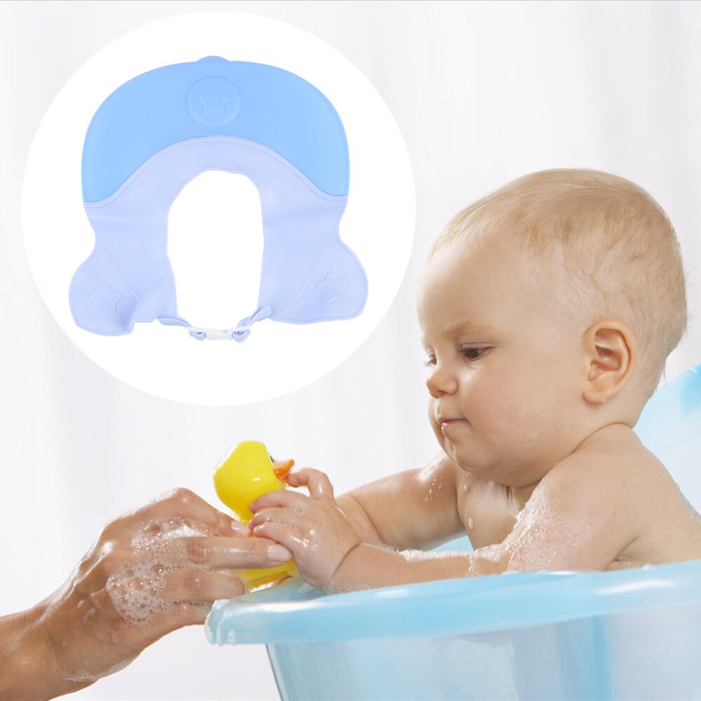 Badehætter elastisk vandtæt badehætte brusehætter elastisk vandtæt badehætte til baby børn spædbørn (koral