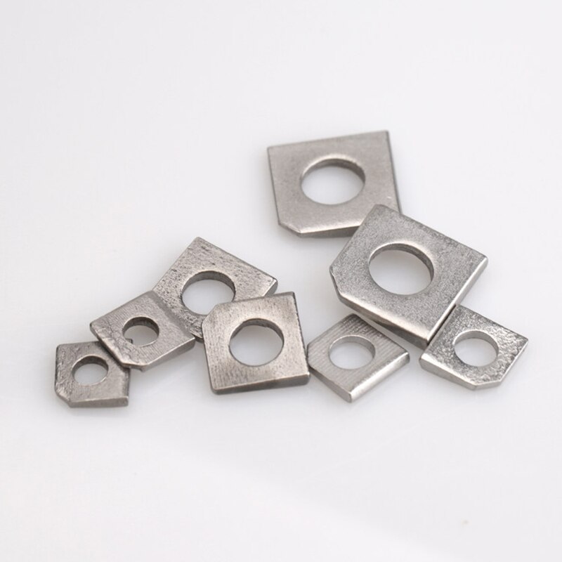 304 Roestvrij Stalen Vierkante Schuine Pakking, I-Staal Platte Pakking, Ontbrekende Hoek Pakking M6-16 (GB853)