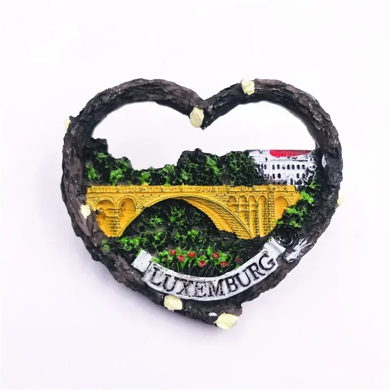 Quaddel Tourismus Kühlschrank Magneten Souvenir Italien Spanien Französisch Dänemark USA Österreich Kanada Australien Norwegen Luxemburg Kühlschrank Aufkleber: Luxemburg