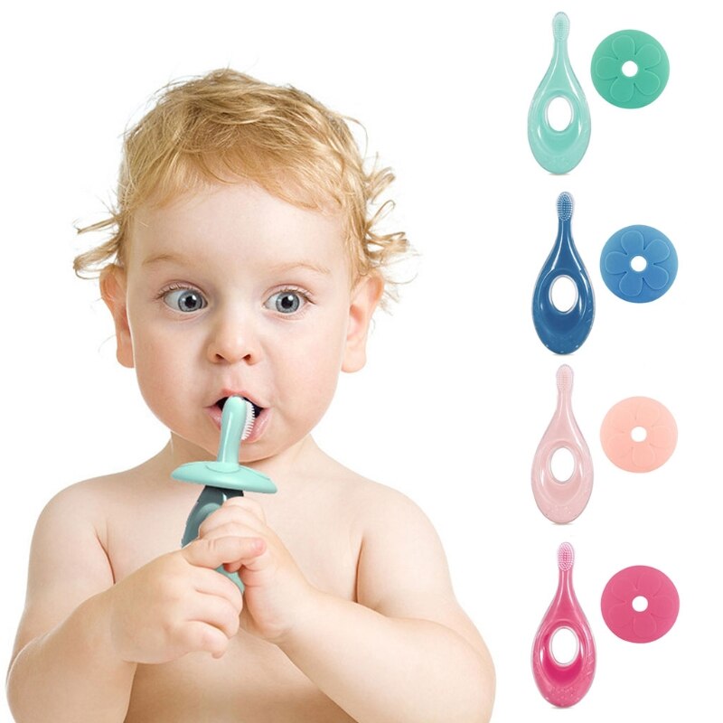 1Pc Kids Soft Silicone Training Tandenborstel Pasgeboren Baby Kinderen Dental Oral Care Tooth Brush Tool Kids Tandjes Bijtring D0AF