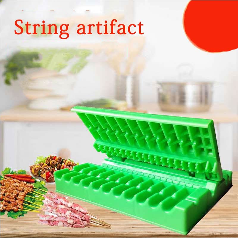 Machine pour faire des brochettes de Kebab, boîte pour faire des brochettes de Barbecue, viande de bœuf, porc, légumes, Grill, Gadget pour Barbecue en plein air, accessoires de cuisine