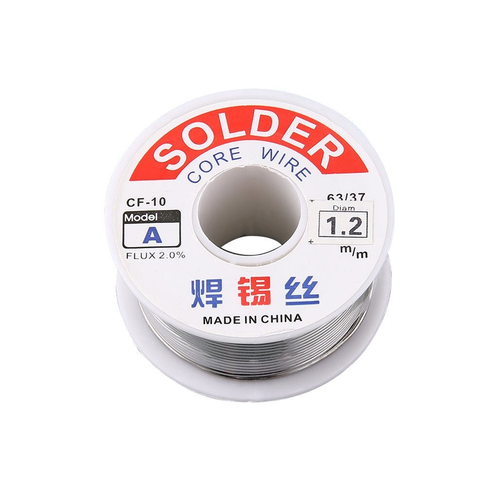 1.2mm 2% Flux Tin Lead Rosin Roll Core Silver Solder Wire Welding Soldering Repairing Tool Reel Melt Kit Electric Melting