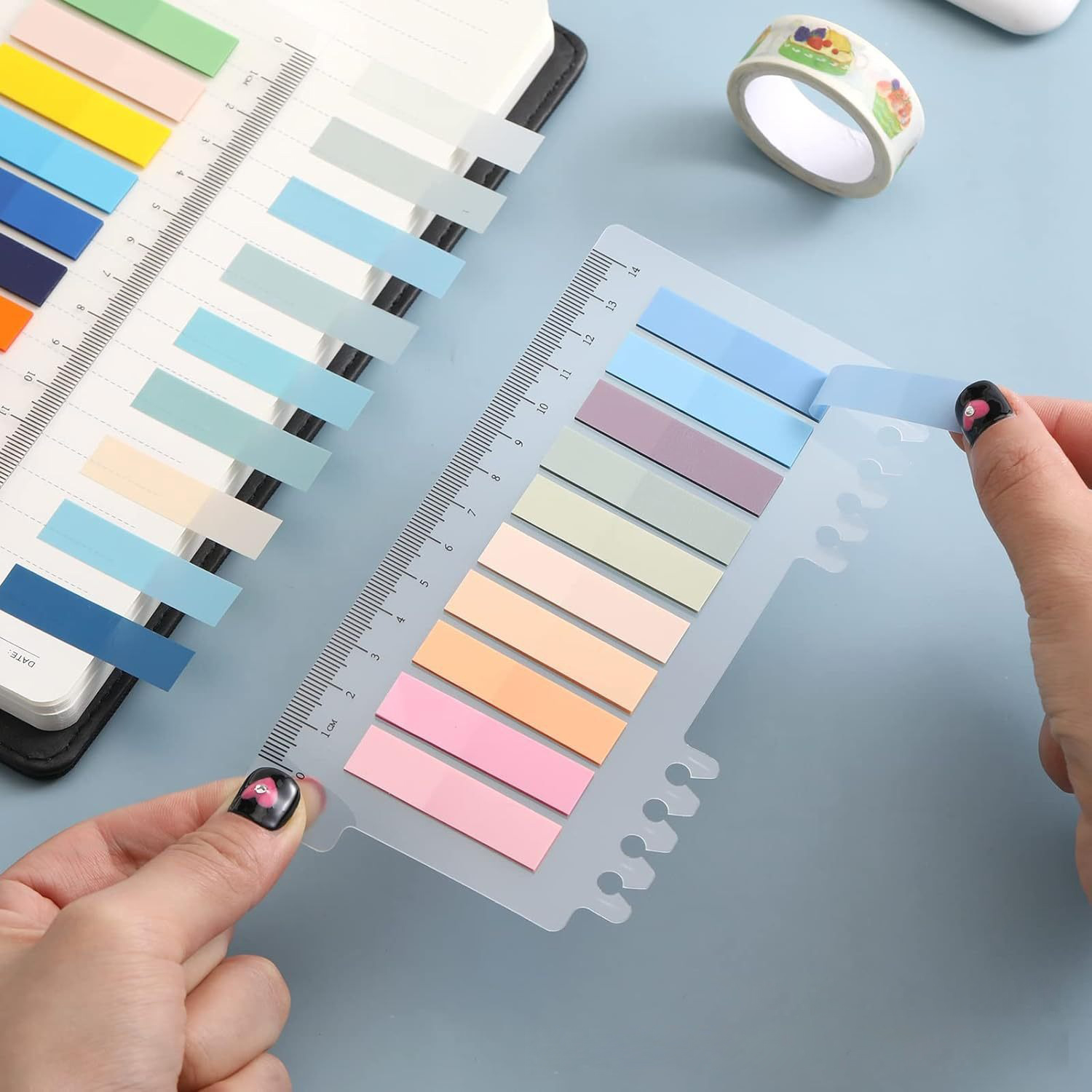 200-2000 feuilles Index Transparent bloc-notes créatifs bureau école papeterie autocollants auto-adhésifs postés bloc-notes collants