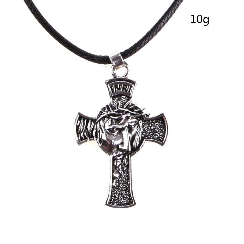 Retro Christus Jezus Kruisbeeld Metalen Hanger Ketting Religieuze Christian Chain Crown Doornen Ketting Sieraden