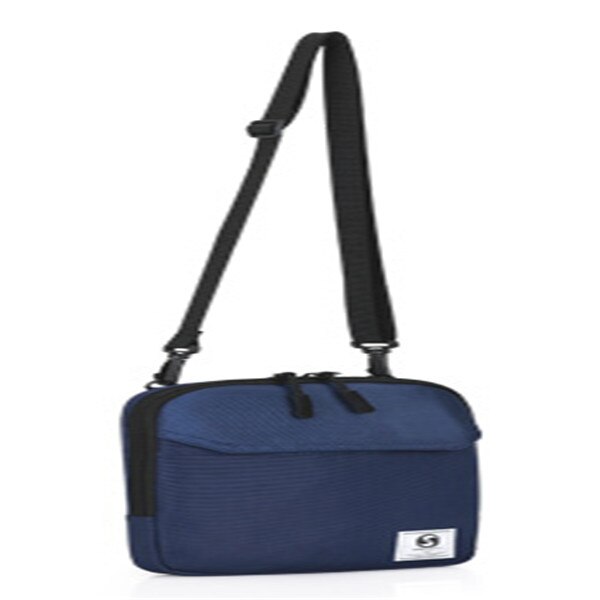 NOENNAME_Null Mans unisex Schulter Tasche Schlinge Brust Pack Leinwand lässig Sport Crossbody Handtasche: Blau