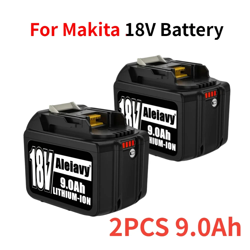 [BL1830 9.0Ah] Batería de iones de litio de repuesto de 18 V Compatible con batería Makita de 18 voltios BL1860 BL1840 BL1850 herramientas eléctricas inalámbricas