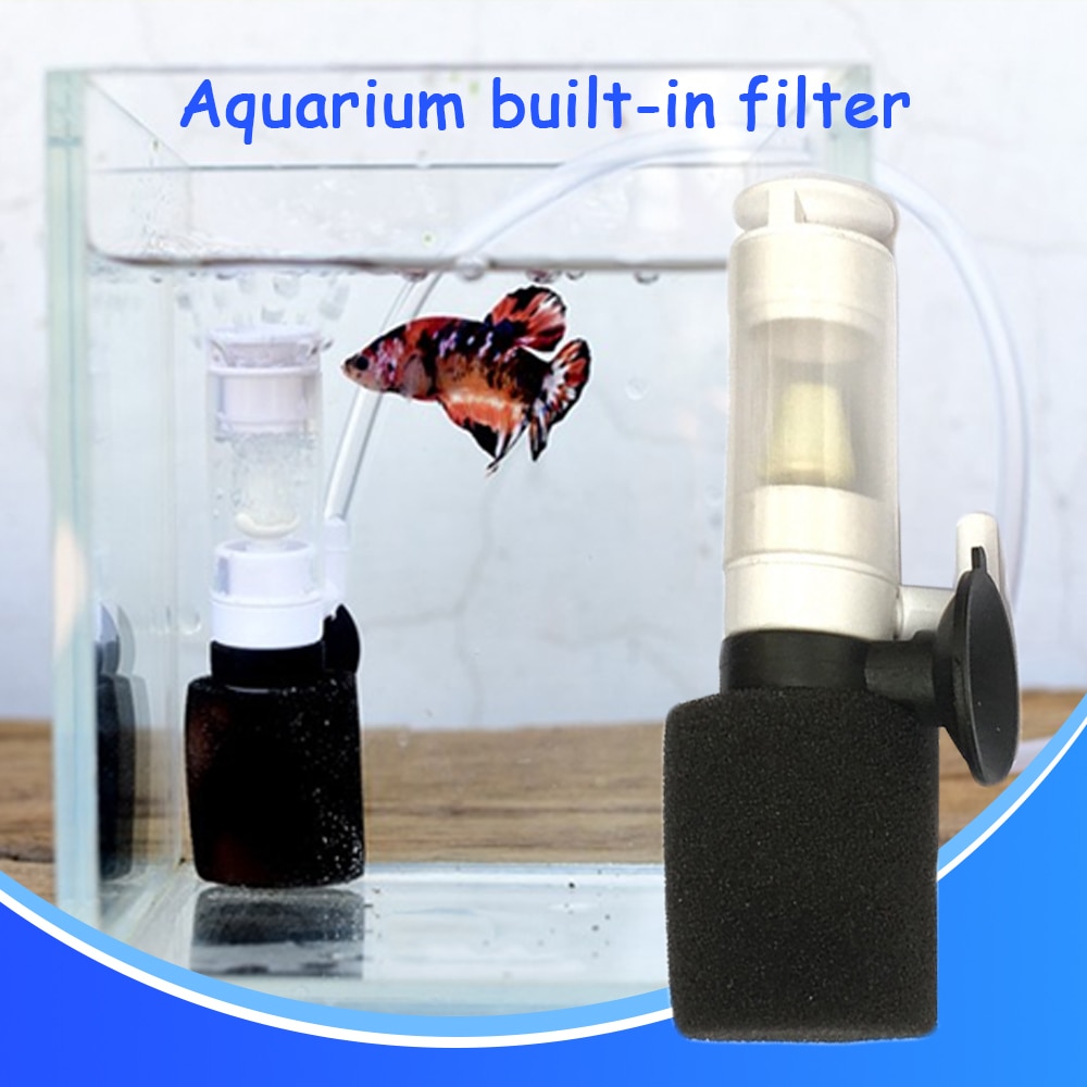 Mini aquariumfilter plastic ultra-stille filter klein aquariumfilter mini aquaria watervalfilter aquarium accessoires
