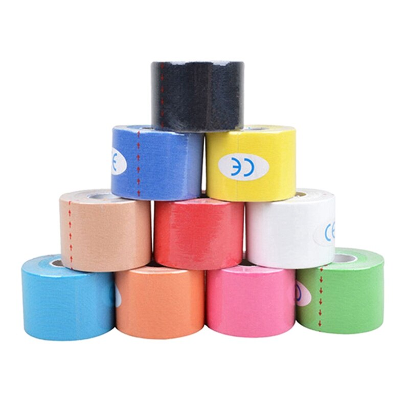 5cm x 5m selvklebende teip atletisk muskelstøtte fysio stropping bånd sport taping trening trening trening muskel beskytter