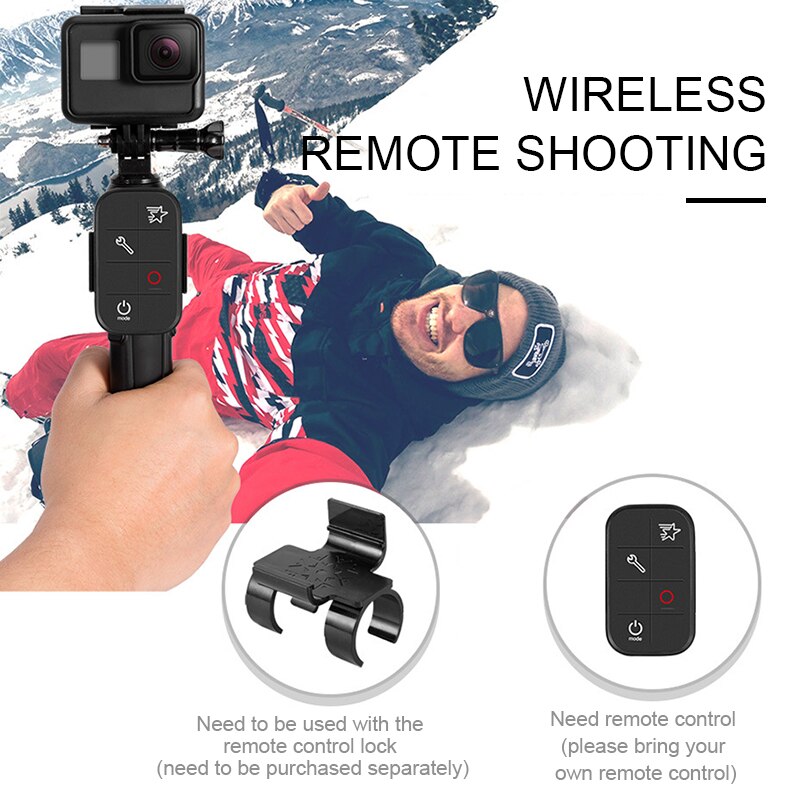 Extension Selfie Stok Mobiele Telefoon Clip Selfie Stok Statief Bluetooth Selfie Stok Statief Voor Gopro Hero 8/7/6 Sport camera