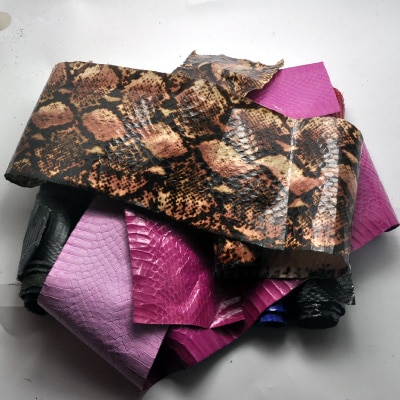 Diy Natuurlijke Slangenhuid Leer Stof Met Zeldzame Huid 100-110x10cm