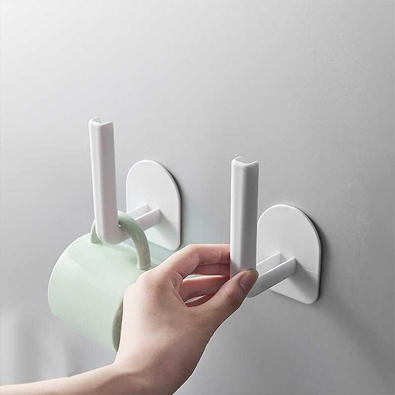 1 piece kitchen self-adhesive shelf paper towel holder roll paper holder under the cabinet for cabinet storage rack toilet