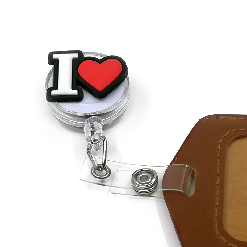 1PCS Retractable Pull Badge Nurse Cute Badge Reel Clip Badge Holder Yoyo Card Doctor ID Card Chain Clips School Student Office