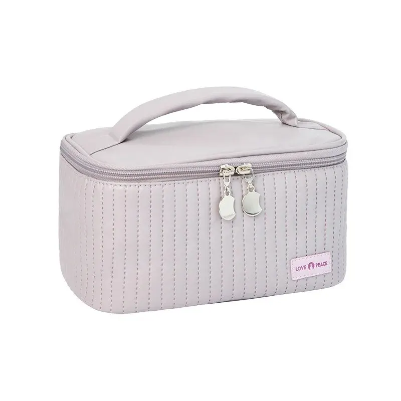 Sacos de maquiagem para mulheres viagem produtos de higiene pessoal bonito casos saco portátil cor sólida organizador de maquiagem caixa saco cosmético neceser couro do plutônio: YELLOW