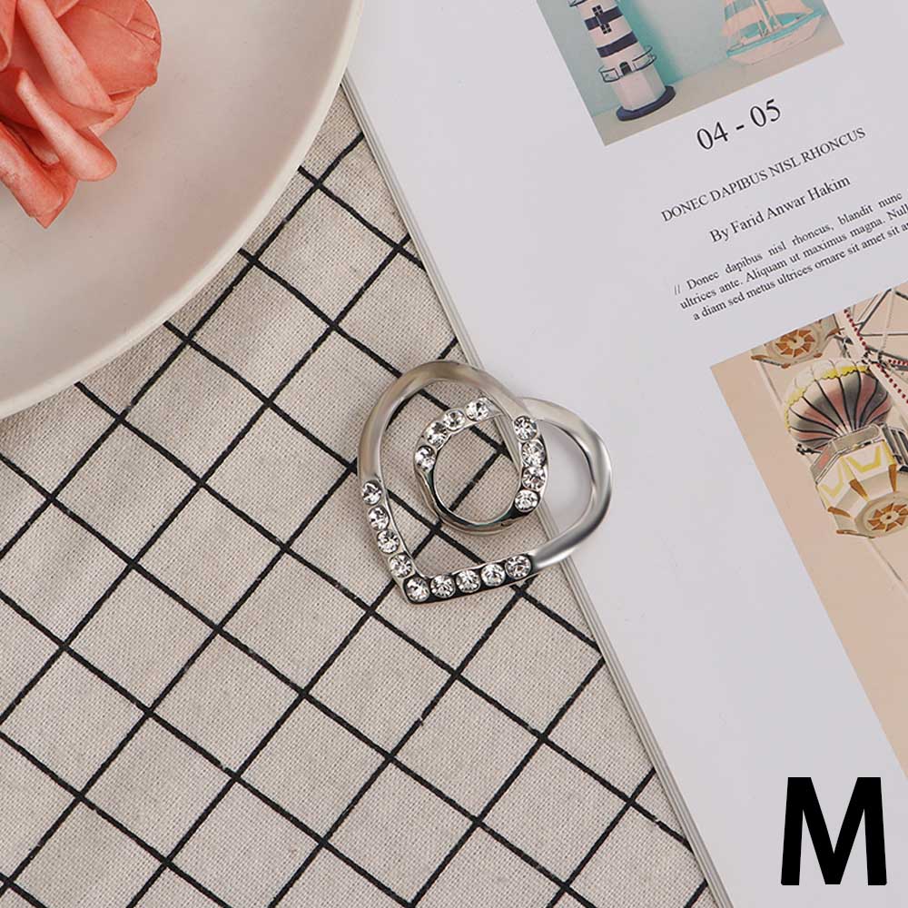 Goud Zilver Kleur Bloemen Sjaal Gesp Hollow Rose Broches Voor Vrouwen Crystal Houder Zijden Sjaal Sieraden: N