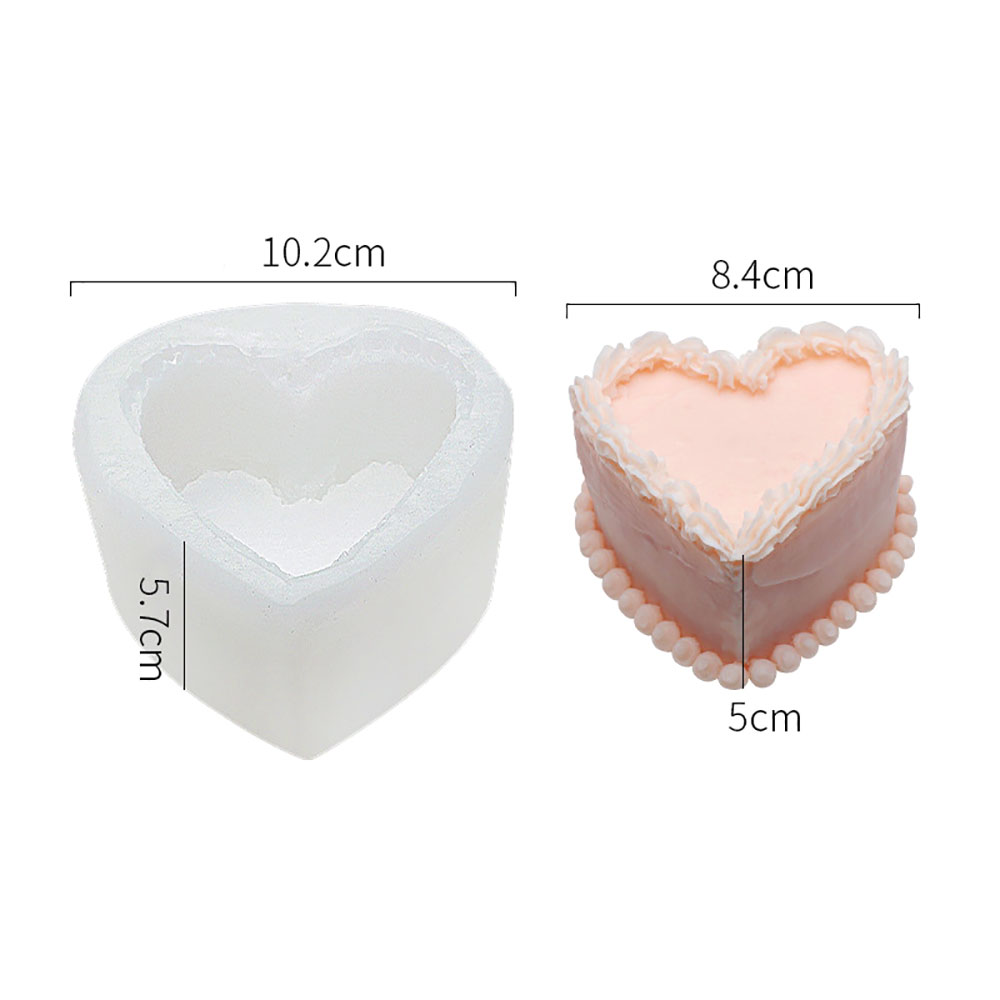 Stampo In Silicone A Forma Di Cuore Per Sapone, Candele E Dolci – Tubo Da 30,5 Cm, Facile Da Sformare