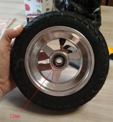8 x 2.00-5 slangeløst dæk på hjul 8 x 2.00-5 hjulnav til kugoo  s1 s2 s3 c3 mini elektrisk cykel: 12mm hul