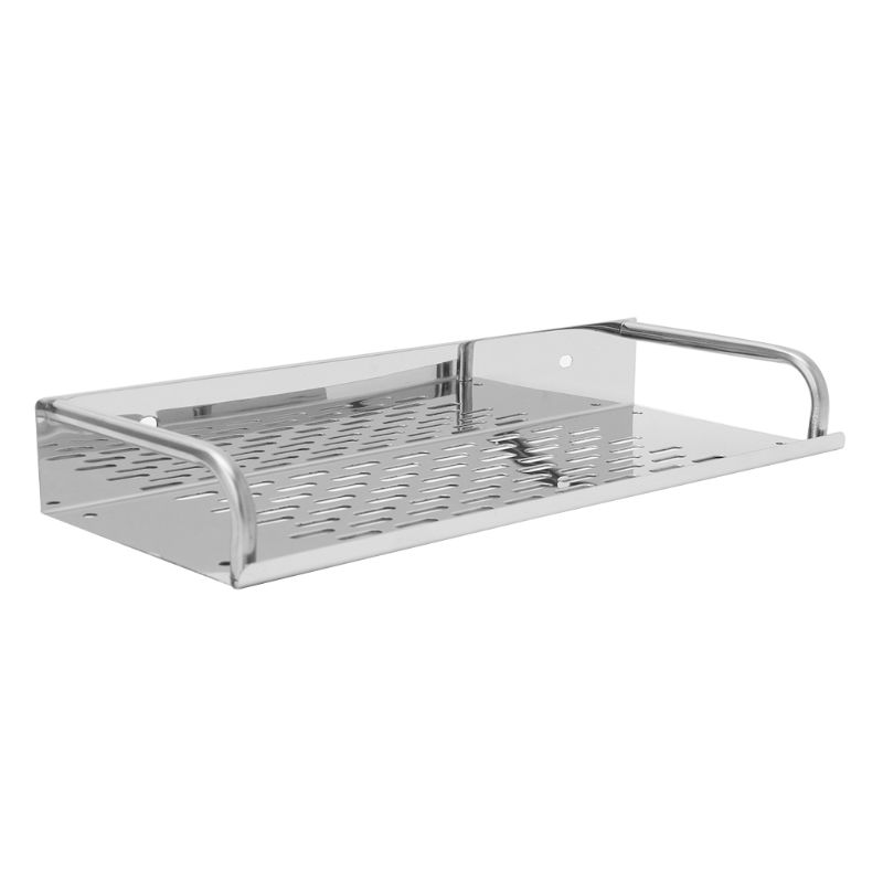 Estante baño cocina acero inoxidable estante almacenamiento montado en pared sola capa