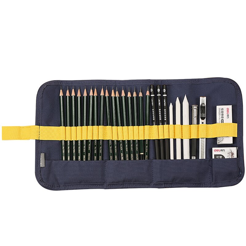 27pcs/set Sketch set pencil storage full set of adult sketch painting tool set beginner sketch drawing art supplies