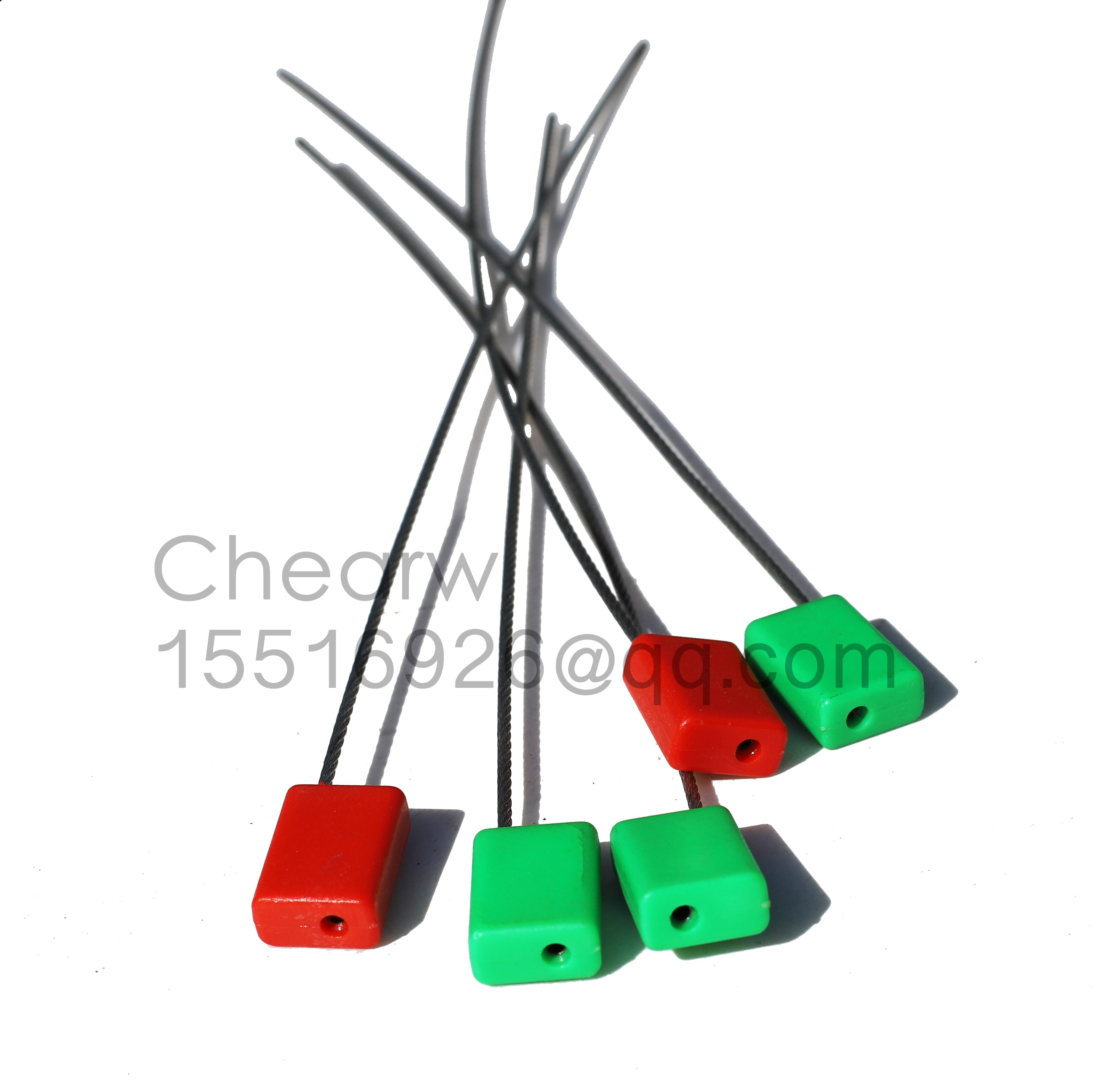 30cm 10pcs zinc alloy container seals QR code disposable