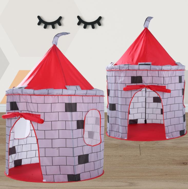 Tienda de juego plegable tipi prins pricess tienda plegable niños niño niña castillo cubby casa de juego niños regalos tiendas: 8