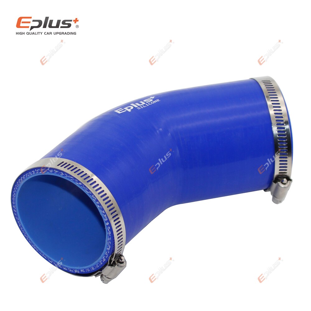 Manguera de tubo de silicona Universal EPLUS, conector de 45 grados, acoplador de tubo de entrada Turbo Intercooler para coche, azul, varios tamaños