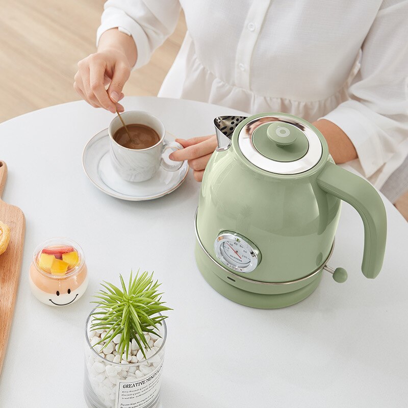 304 nierdzewny czajnik elektryczny z miernikiem temperatury wody gospodarstwa domowego szybkie ogrzewanie elektryczny wrzący dzbanek na herbatę 1.7L