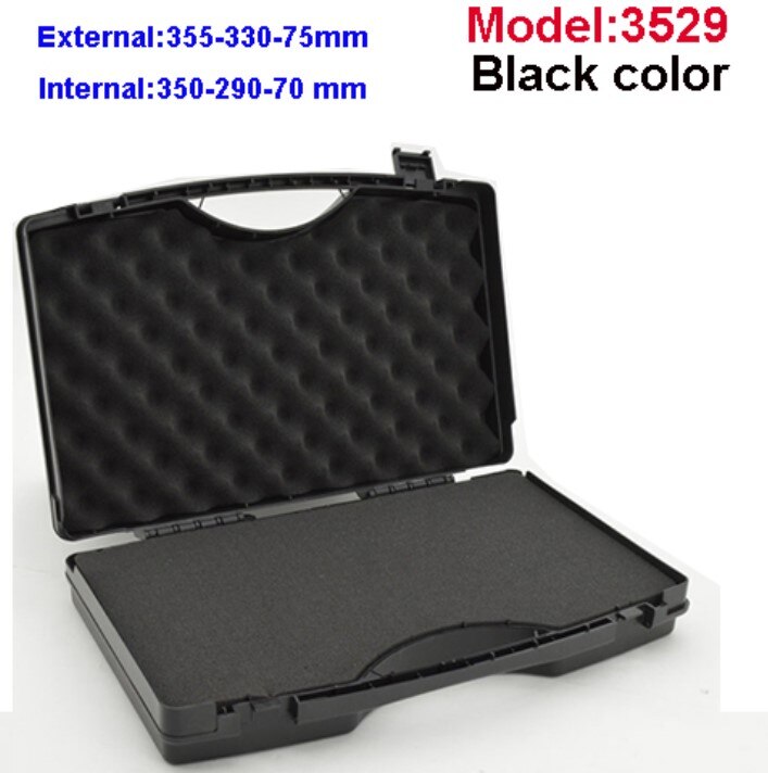 tool case Plastic safety box Photographic instrument Tool case Hardware toolbox Impact resistant sealed box with pre-cut foam: Yellow & Black