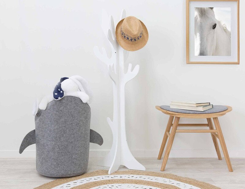 Ins Nordic Cartoon Shark Vorm Inklapbare Pasgeboren Baby Slaapkamer Decor Mand Tas Voor Speelgoed Kids Pasen Verjaardagscadeautjes