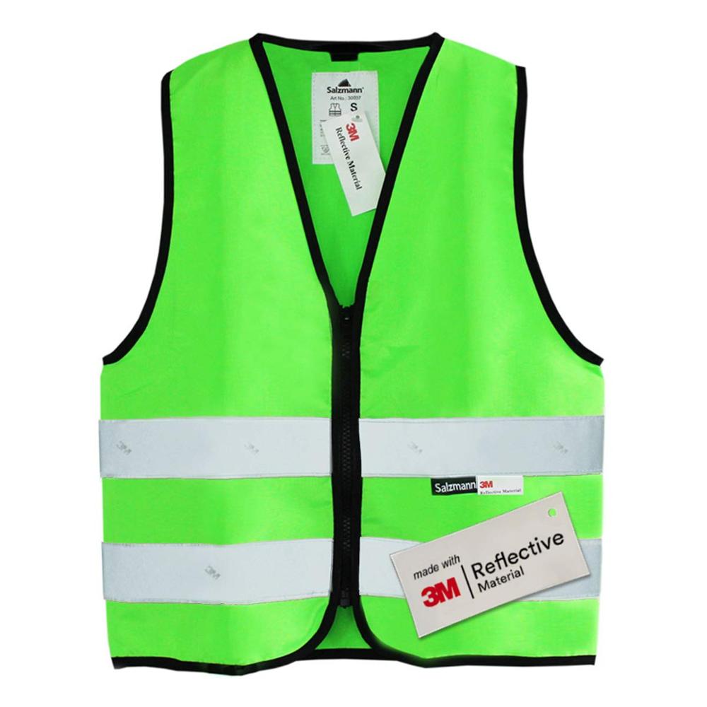 Salzmann 3 M freundlicher Sicherheit Weste, gemacht mit 3 M Reflektierende Material: Grün / M