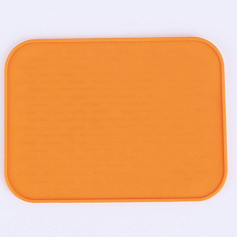 Neue Praktische Silikon Halfter matt Küche Wärme Nicht-Unterhose Beständig Trivet Topf Tablett Haarglätter Küche Werkzeuge: Orange