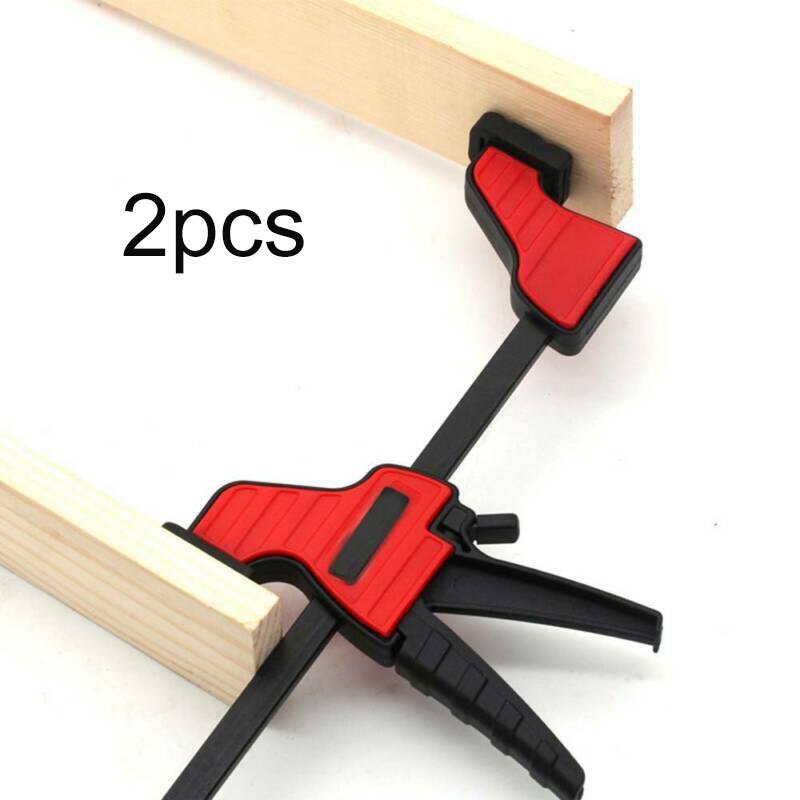 4 Inch F Clamps Woodworking Quick Release Plastic Grip Bar Heavy duty Workshop For Carpentry