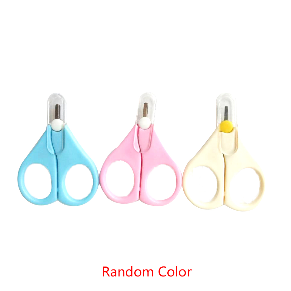 Portable 1PC Kids Baby Safety Manicure Nail Cutter Clippers Scissors Lovely Mini Clipper Trimmer Baby Nail Care Random Color