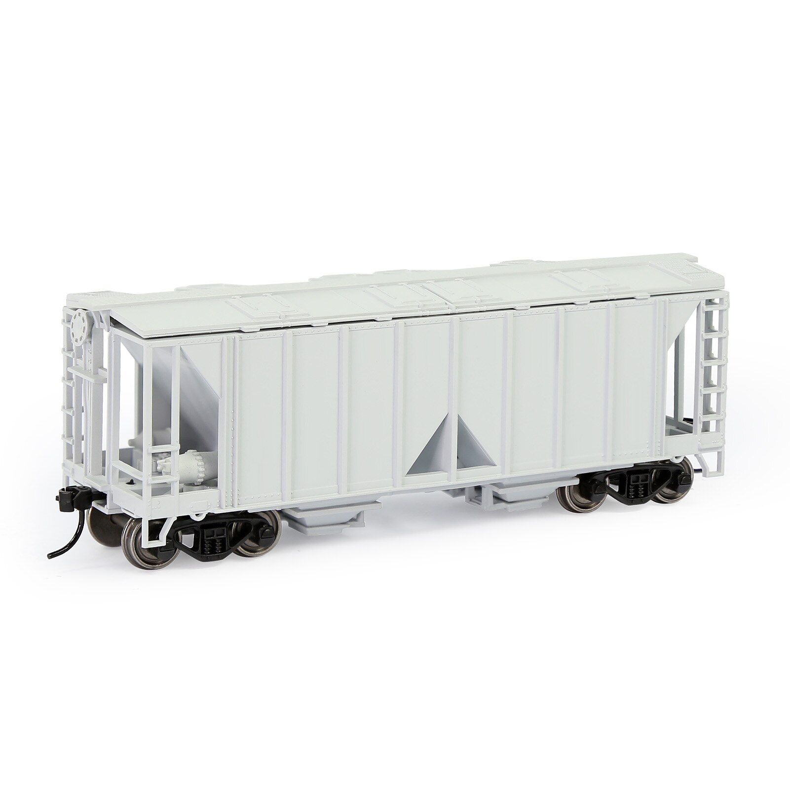 C8760 1pc Model Railway HO Scale 1:87 Hopper Car Model Trains: Gray (Pure Color)