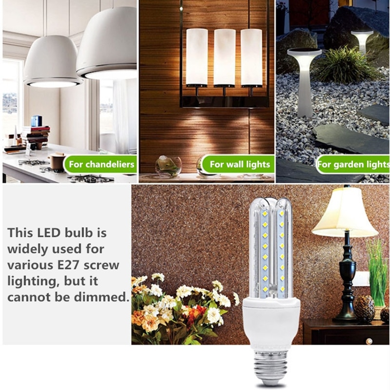 Bombilla LED tipo mazorca E27, tubo de lámpara de ahorro de energía de 220V, 7W, 9W, 12W, 16W, 20W, 24W, 32W, 40W, 50W, SMD2835, Bombilla de iluminación, bombilla Led tipo vela
