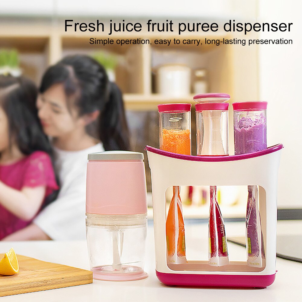 Squeeze Sap Station Babyvoeding Organisatie Opslag Containers Babyvoeding Maker Set Fruit Puree Verpakkingsmachine