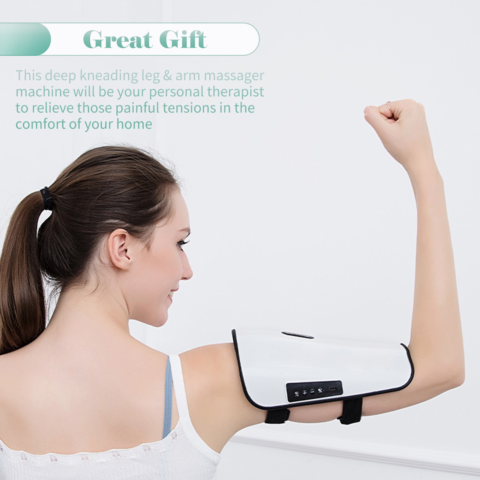 Electric Calf Leg Massager for Circulation Calf Wraps with 5 Massage 15 Strength Modes Increased Blood Circulation Relaxing