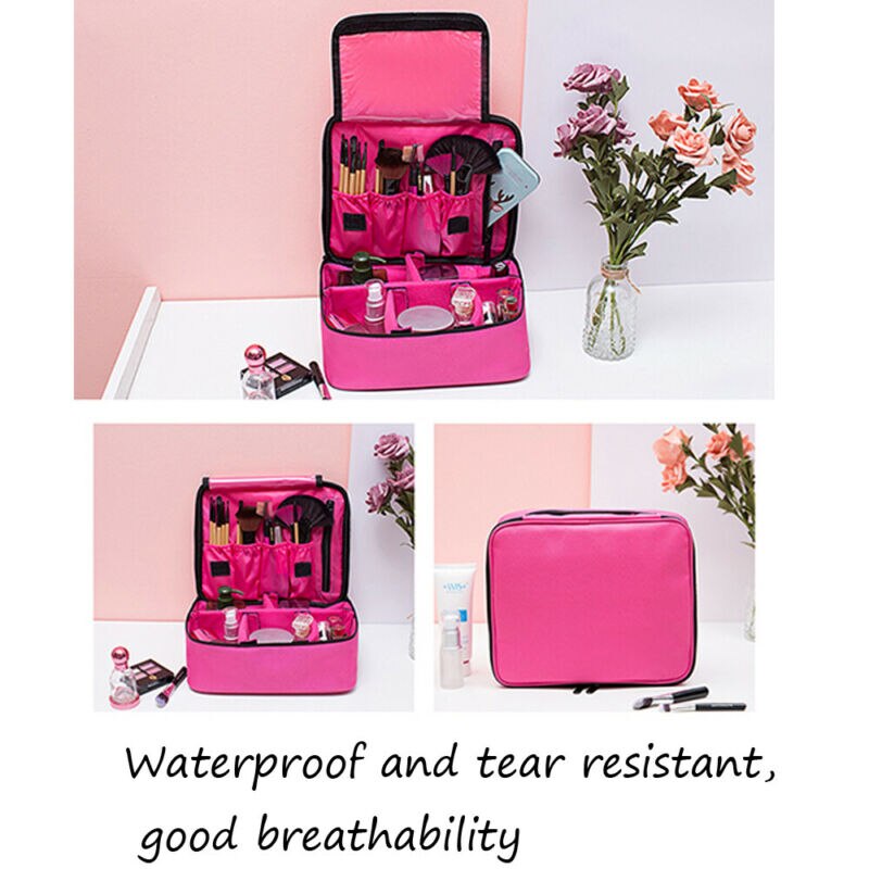 Bolsa de aseo colgante, bolsa grande de viaje para maquillaje, estuche para cosméticos, bolsa de almacenamiento para artículos de tocador, organizador de lavado, organizador, bolsas de almacenamiento