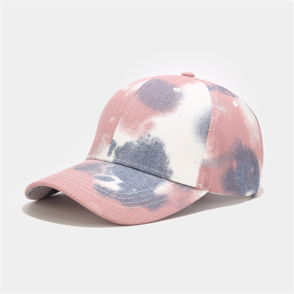 Tie-Dye Printing Ladies And Men's Baseball Caps Men And Women Couples Colorful Baseball Caps Adjustable Caps Sun Hats: PK