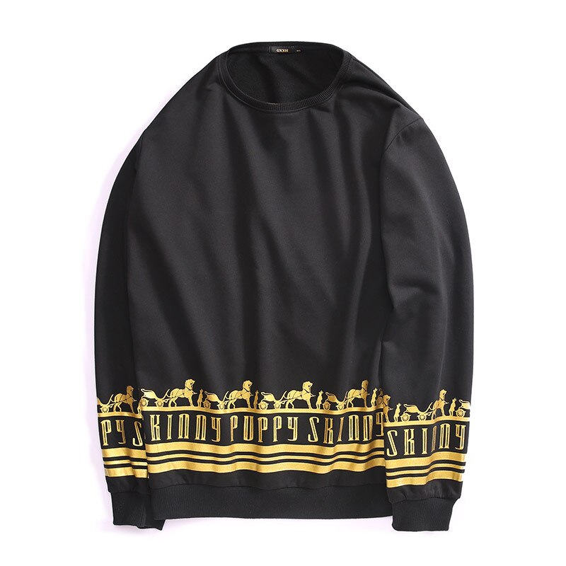 Gxxh stora huvtröjor för män tröjor märke loose fit casual man stämplande tryckta storstorlek huvtröjor sweatshirts