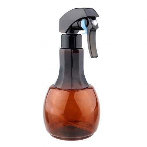 Recargable de 400ml niebla fina botella de pulverizador para cabello vacío maquillaje humedad del atomizador de la niebla botellas con atomizador pelo peluquería herramientas: Marrón