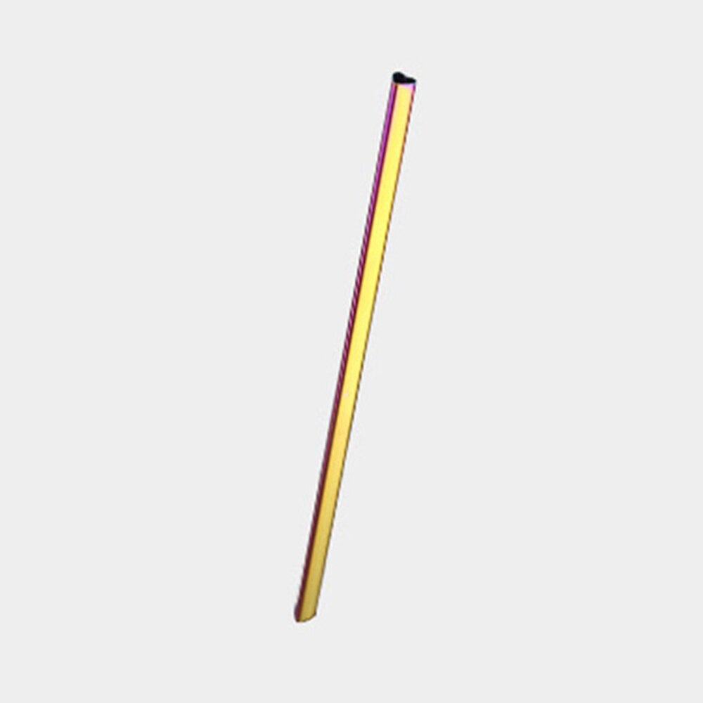 Colorful Reusable Drinking Straw 304 Stainless Steel Metal Straw with Cleaner Brush For Mug Colorful Drinking Straw: 04