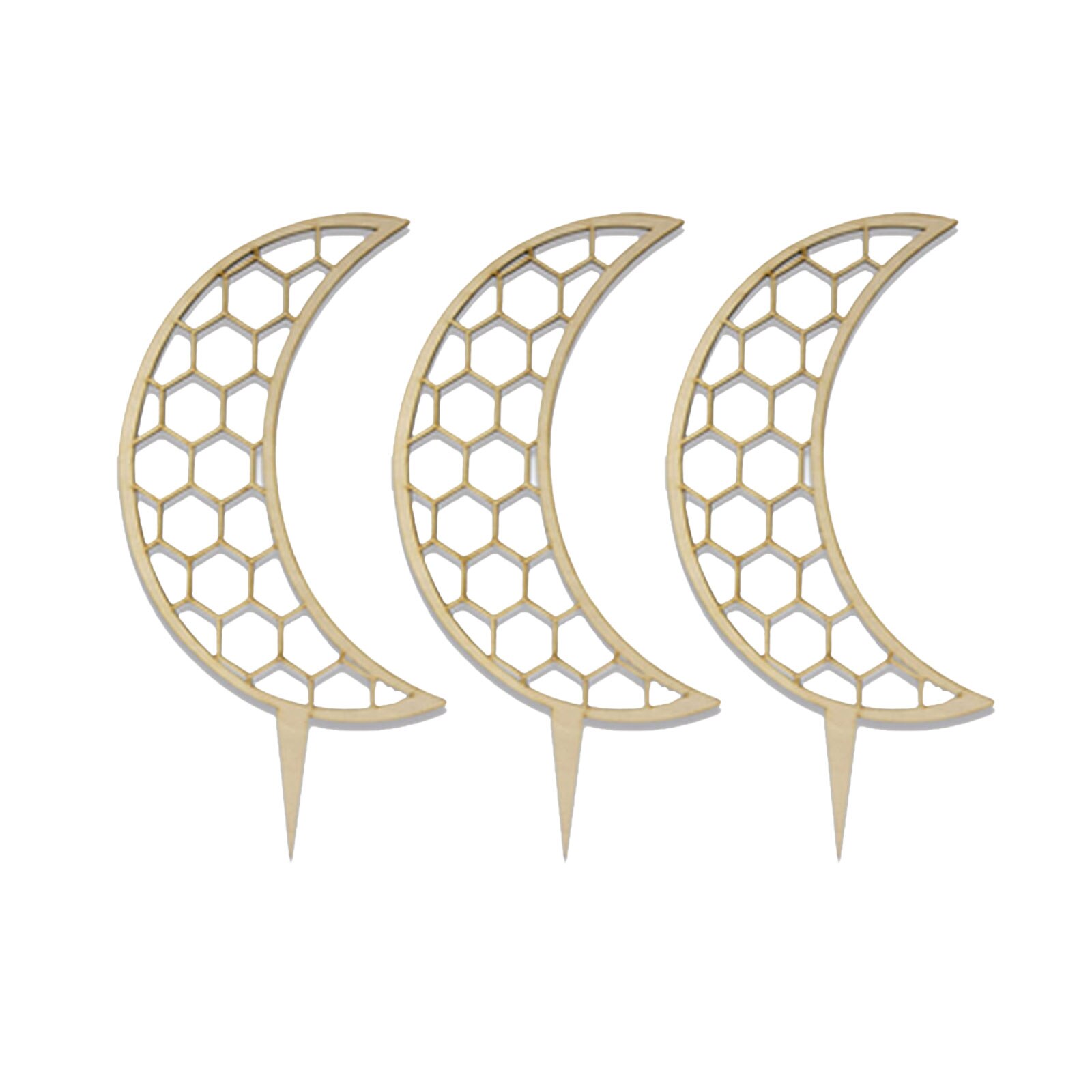 Enrejados para plantas trepadoras, 3 piezas, soporte para plantas de jardín DIY, soporte para vides de flores, poste de madera, suministros para jardín: Moon