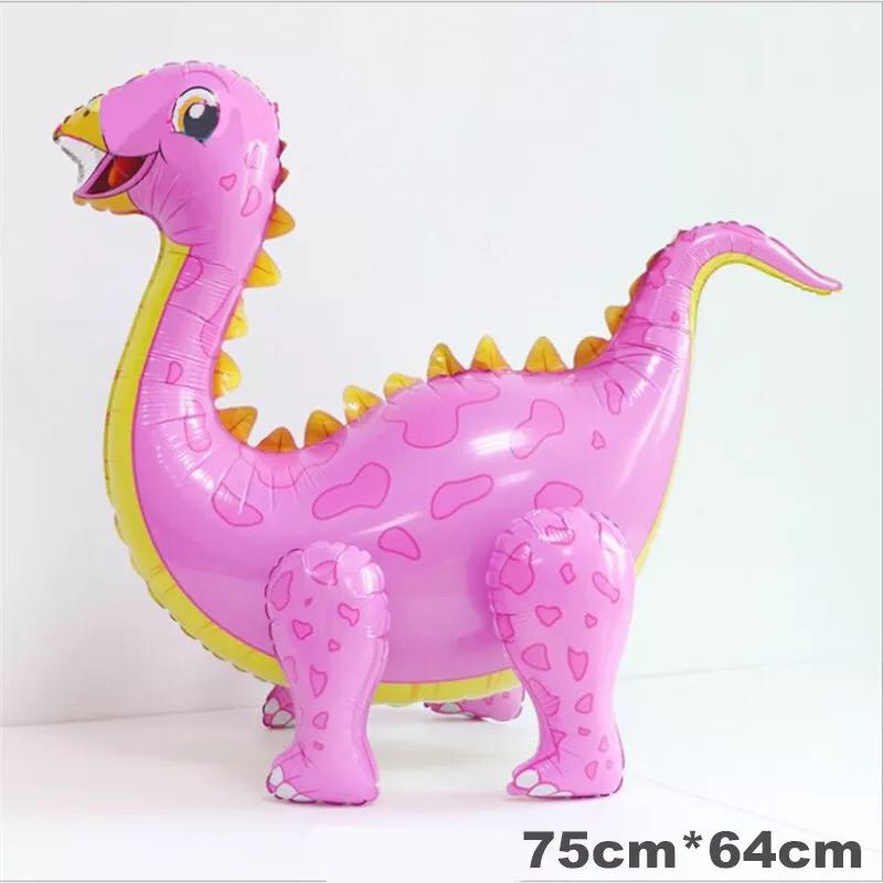 1pc Large 4D Walking Dinosaur Foil Balloons Boys Animal Balloons Children Dinosaur Birthday Party Jurassic World Decor Balloon: 4