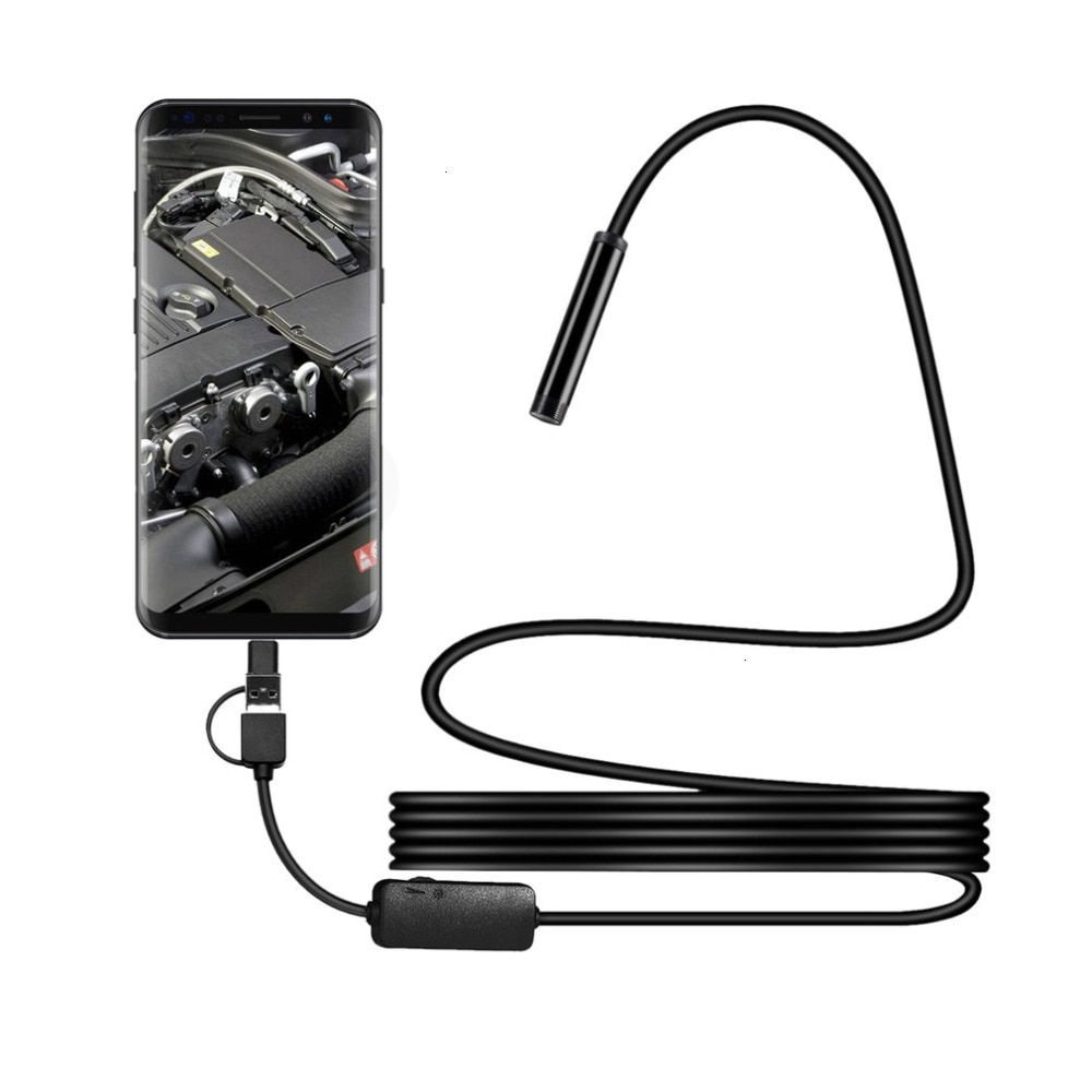 Endoskop Kamera 8MM 3 in 1 USB Mini Camcorder IP67 Wasserdicht 6 LED Endoskop Inspektion Kamera Für Fenster Macbook PC Android