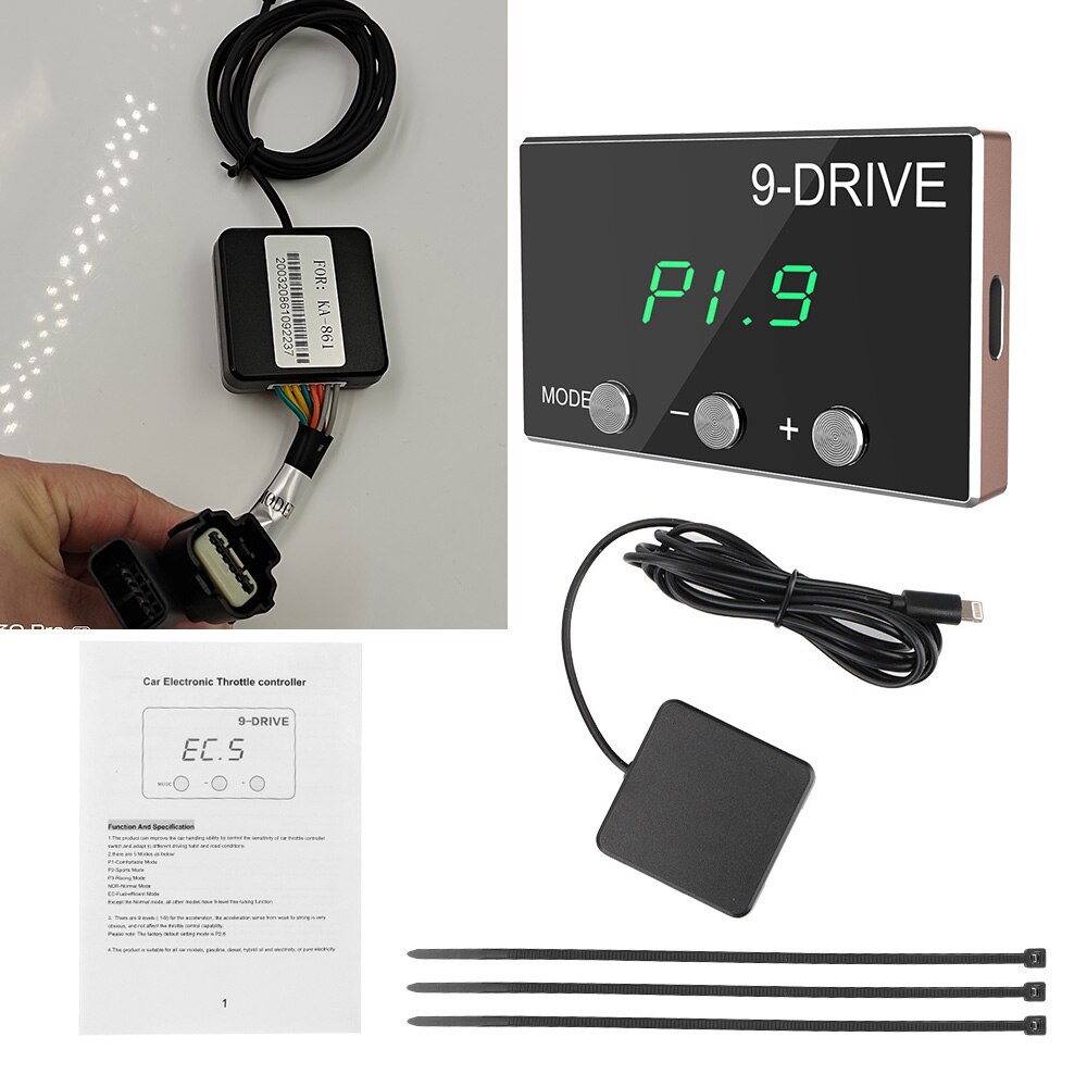 YOSOLO Tuning Parts Accessory Plug Play 9 Drive 5 Modes Racing Accelerator Potent Booster Throttle Response Controller: 861
