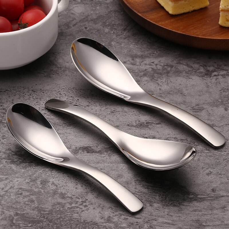 Buffet Serving Spoon Mirror Polished Stainless Steel For Soup Rice Flatware Kitchen Accessories Dining Gadgets Tools Tableware